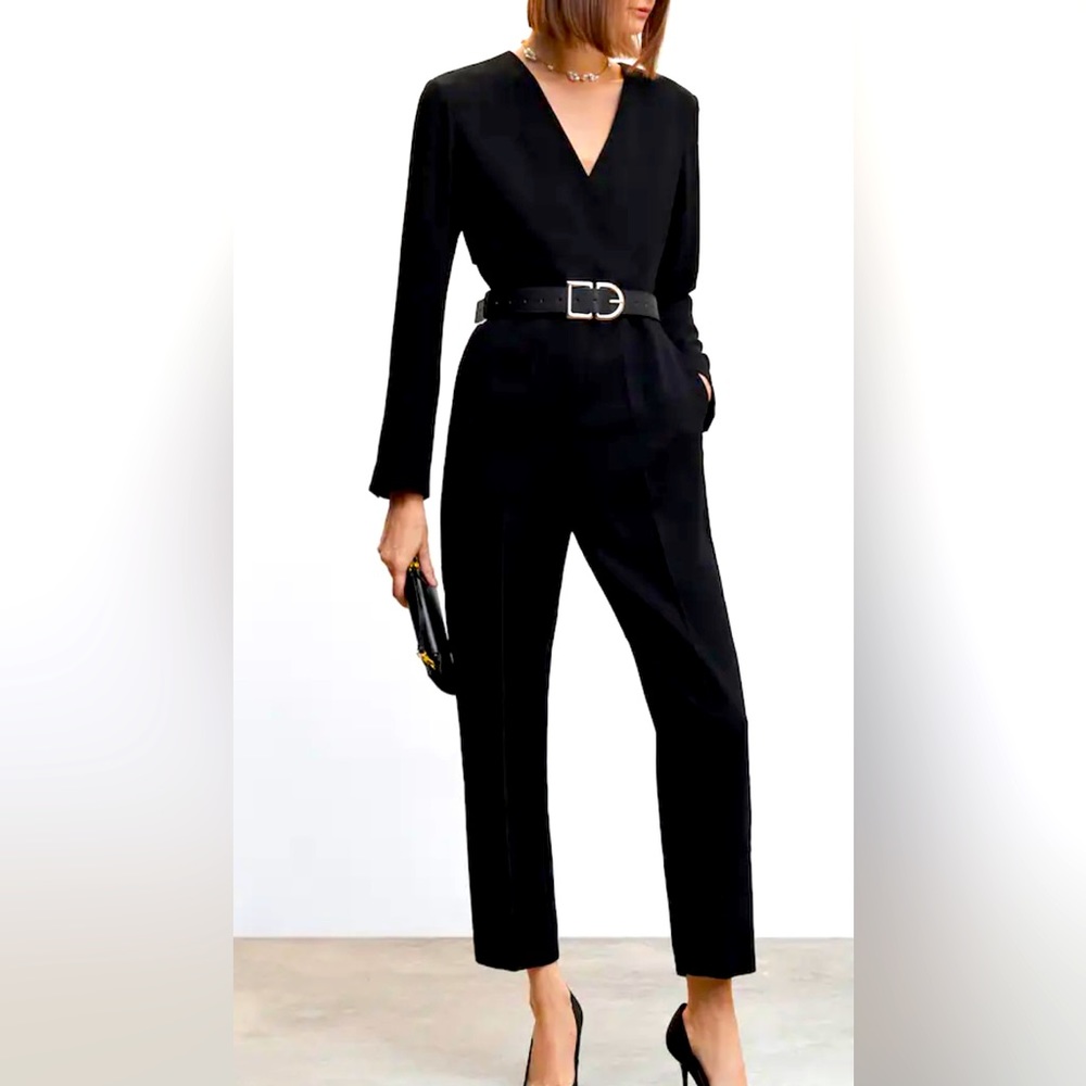 Mango black jumpsuit